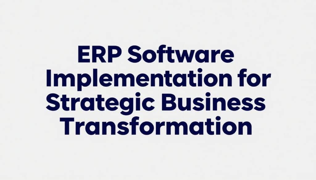 ERP Software implementation